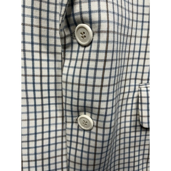 Jos A Bank Blazer Men's Ivory Check Print Sports Coat Business Casual - Picture 4 of 16